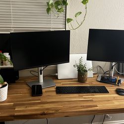 ✨ Premium Butcher-Block Desk – Modern, Spacious, Ready for Productivity