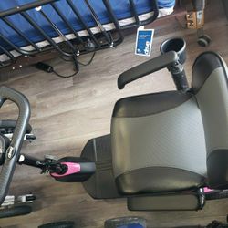 Pink medical scooter