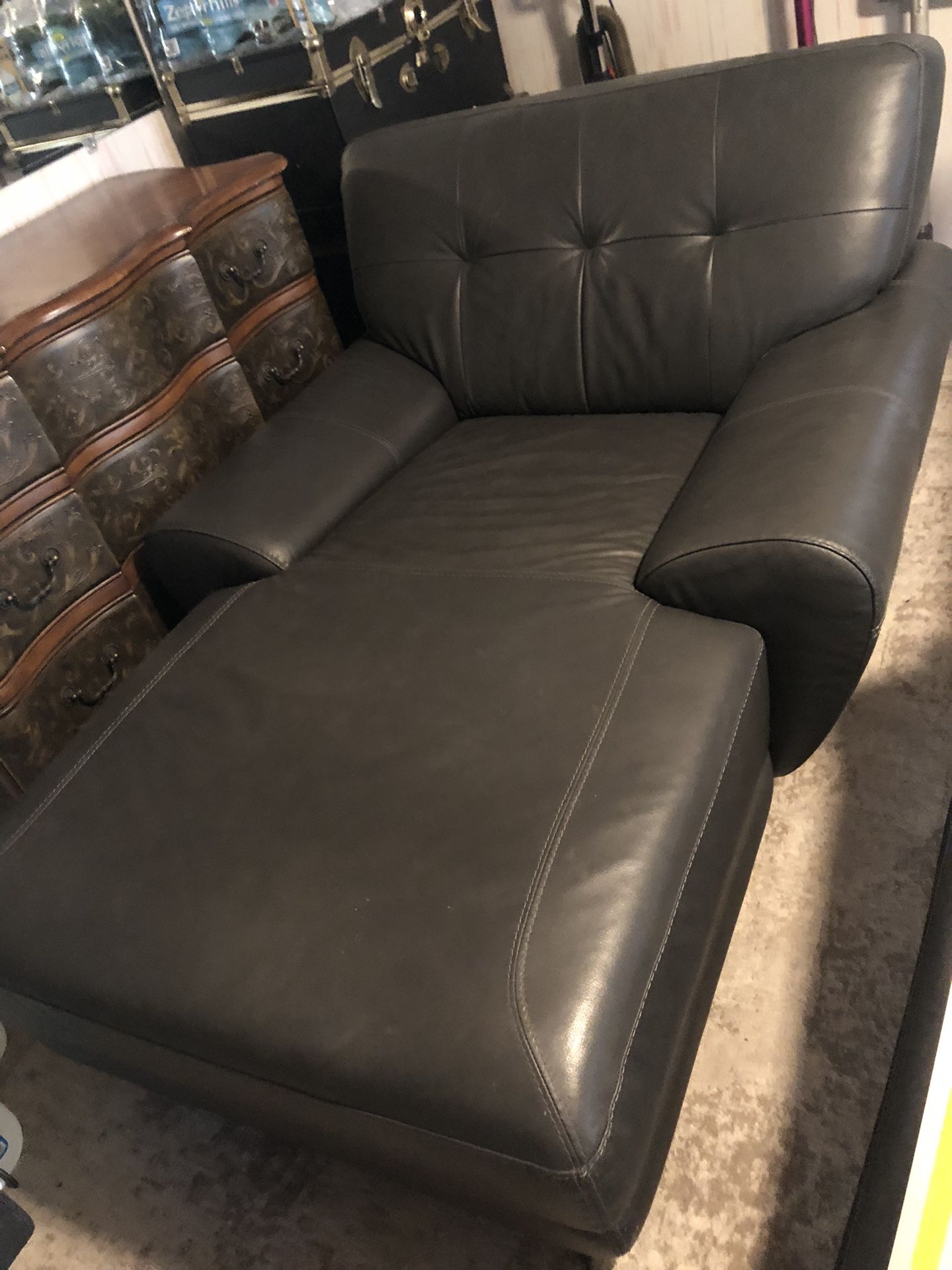 Gray Chaise Lounger Chair