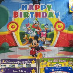 New Disney Mickey Mouse  Happy Birthday Banner 