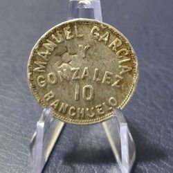 Caribbean Token-manuel Garcia Y Gonzalez-ranchuelo-10 Cents-la Glorieta-cuba