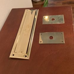 Solid  Brass Mail Slot With Accessories 