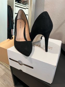 Call it Springs Black pointed toe heels, size 7
