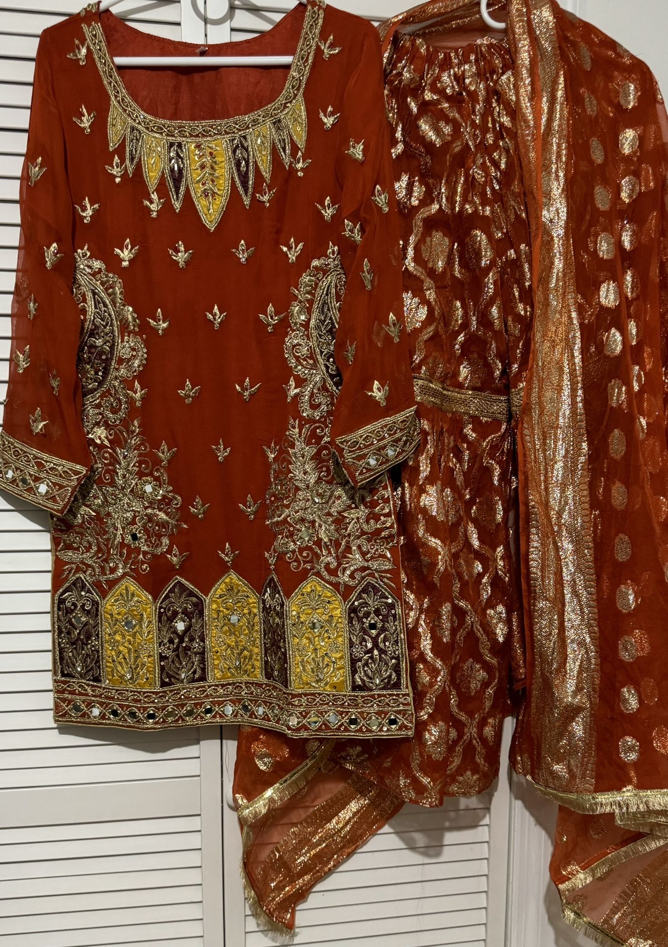 Chiffon Formal Gharara Dress