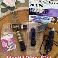 Philips Hot Air Brush Styler – Barely Used – $10