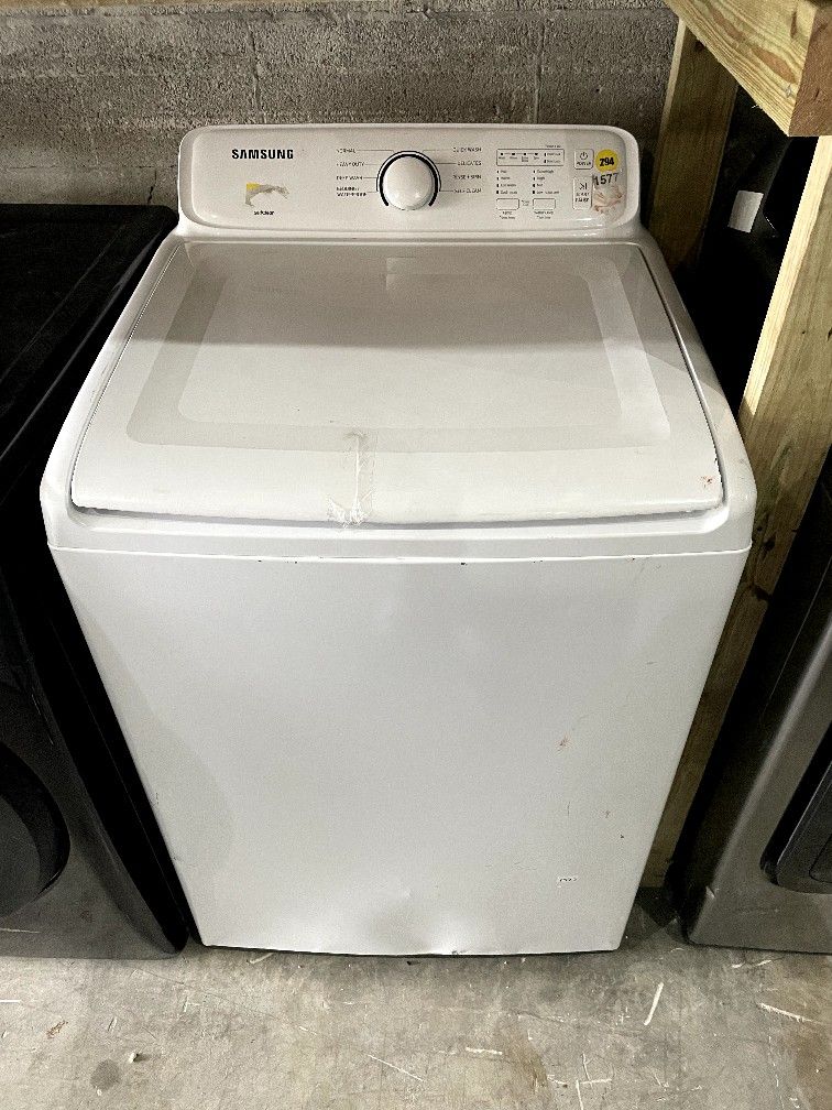 SAMSUNG 30” FREE STANDING WASHER WHITE $400