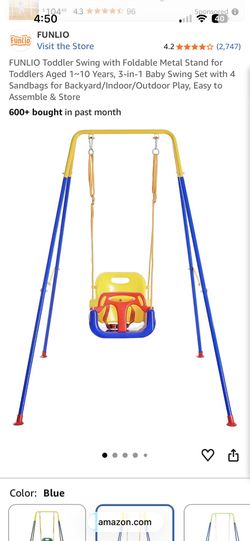 Toddler Bucket Swing And Single Swing Stand