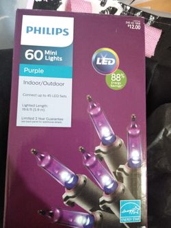 Purple Xmas lights indoor /outdoor
