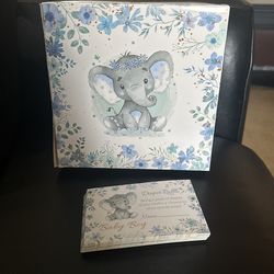 Baby Shower Diaper Raffle Box And Cards