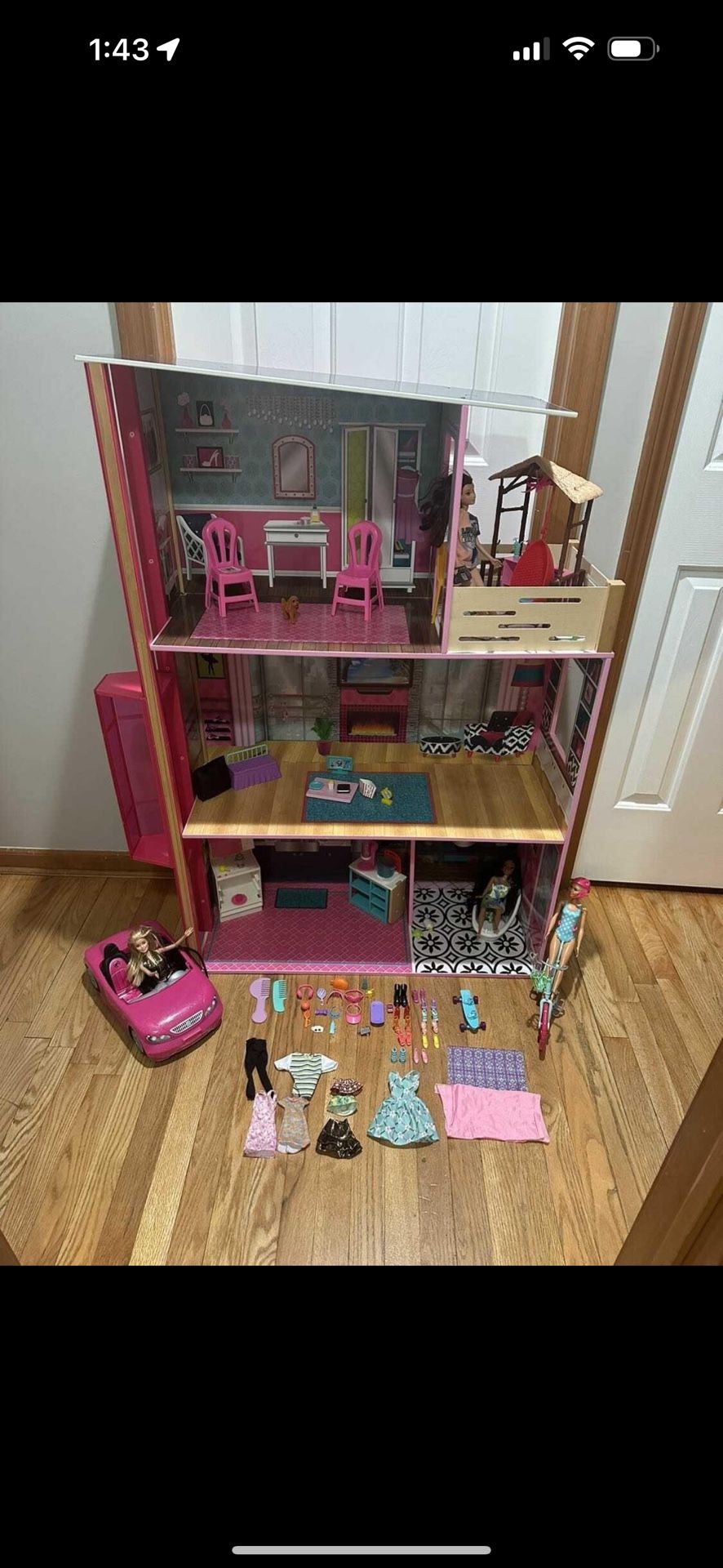 kid craft Barbie dream house