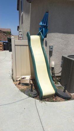 Slide from swing set