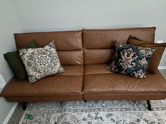 Leather futon