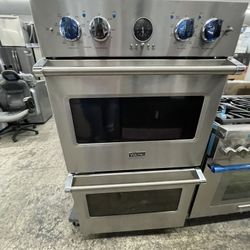 Viking 30” Double Oven In Stainless Steel Used Electric 