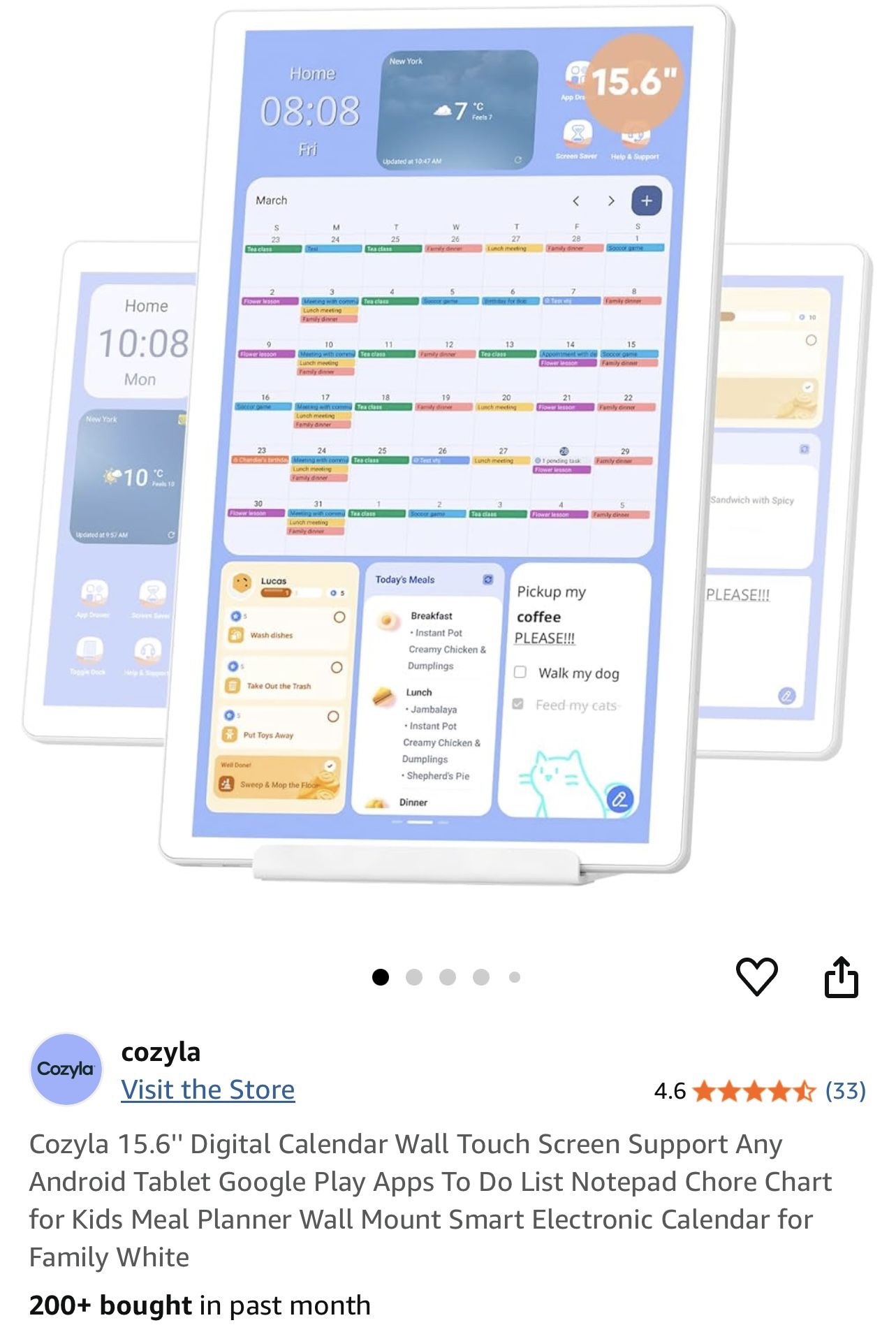New In Box, Digital Calendar Touch Screen