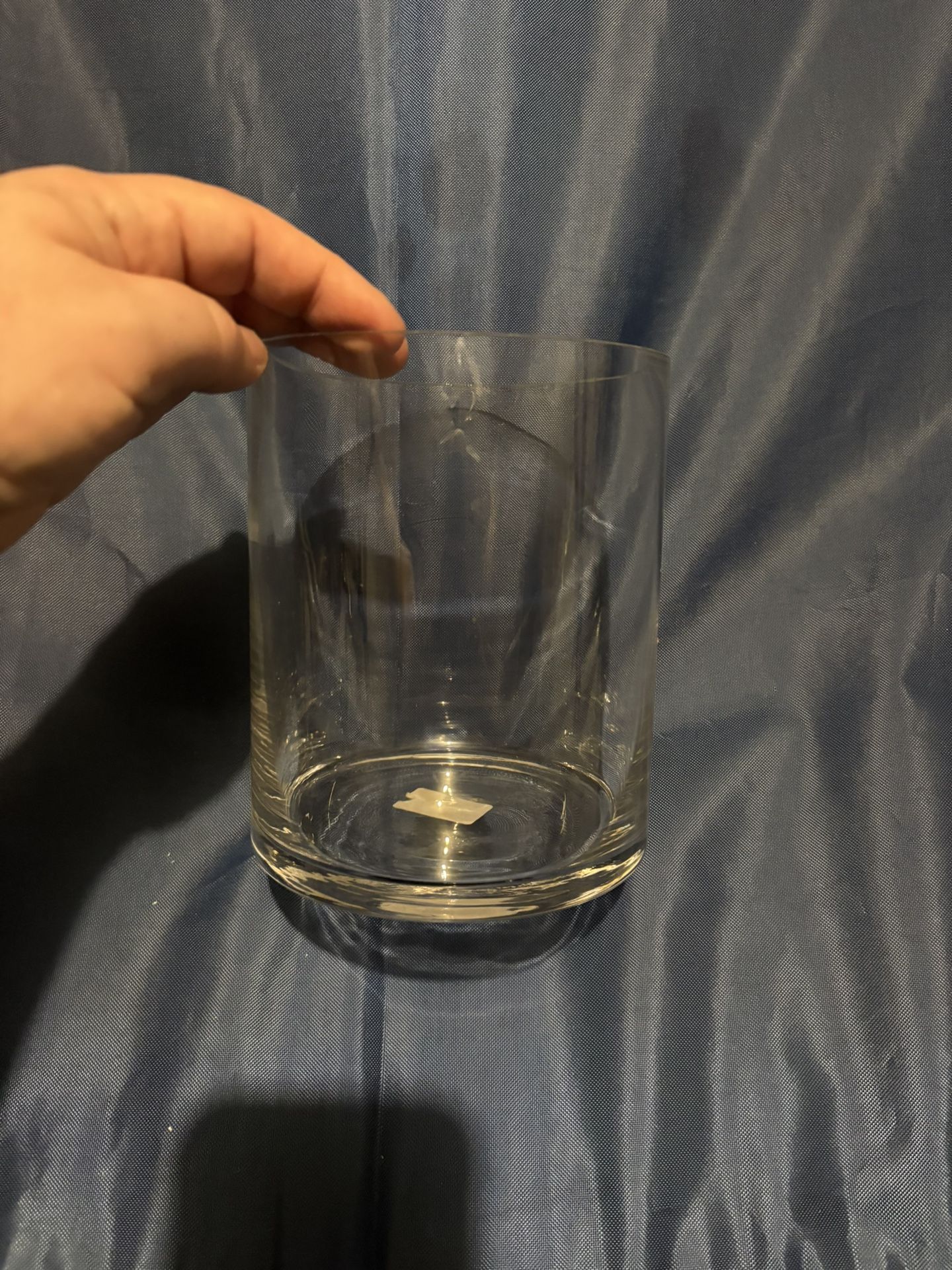 Wide Glass Vase