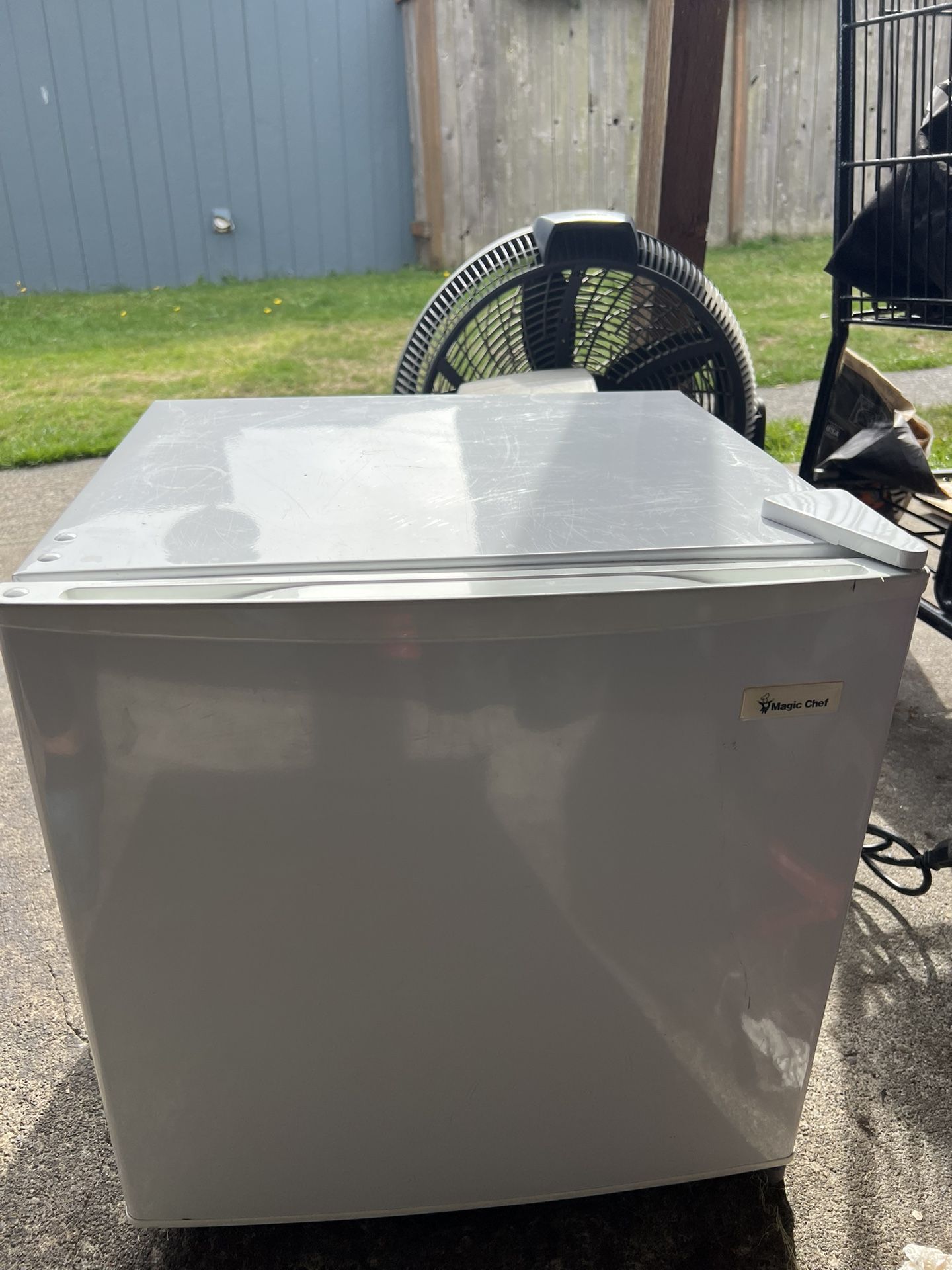 Small Refrigerator Good Condition Smoke And Pets Free Home Seriously Buyers Only Please.