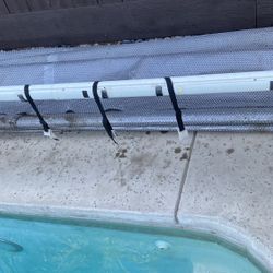 Solar Pool Cover 12 By 23 Feet. Thick Silver 16 Mills 
