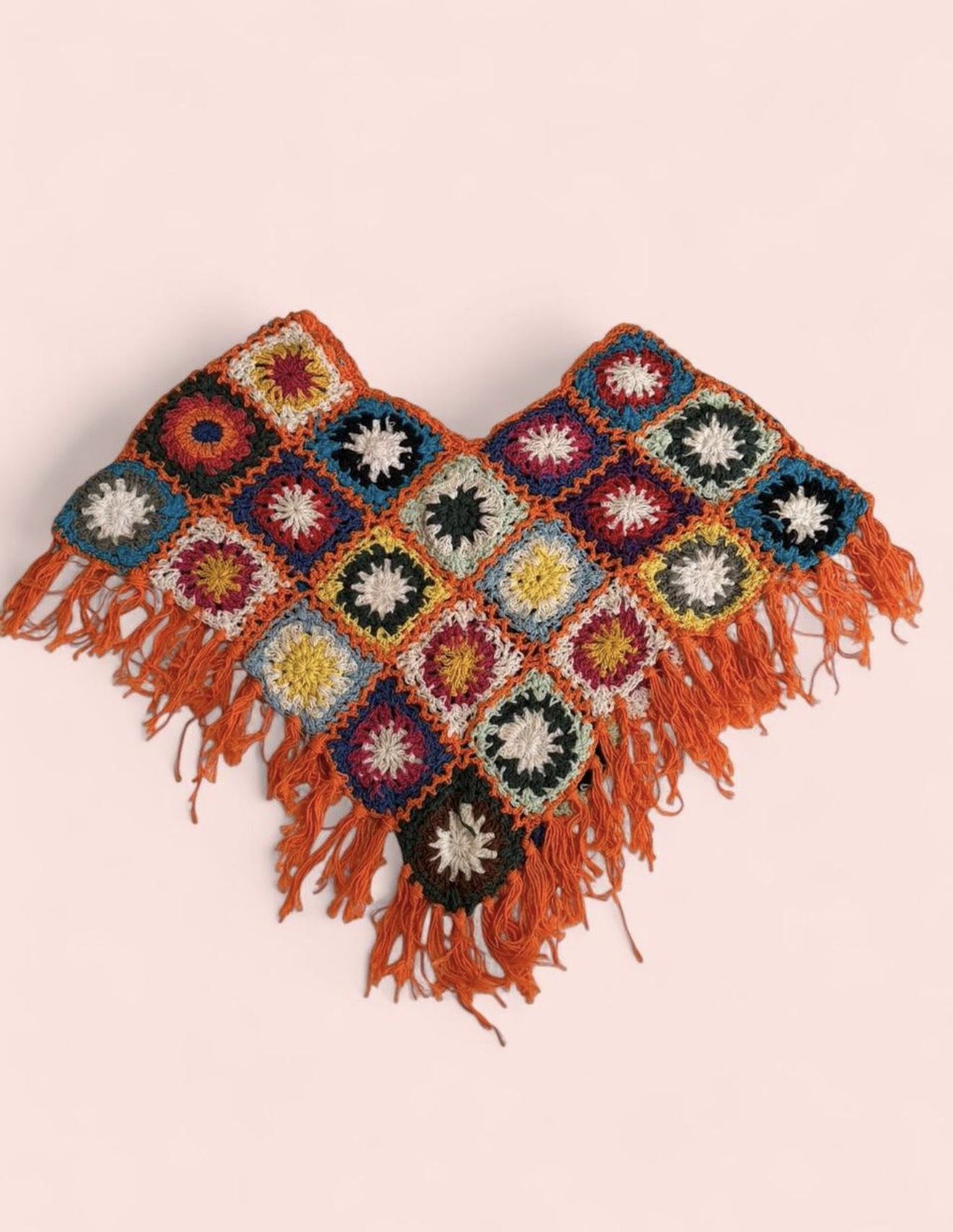 2 HANDMADE CROCHET PONCHOS