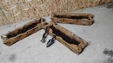 24 in. Devon Window/Deck Planters (3 Pack), 24"LX7"WX6"H