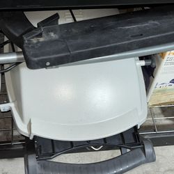 Weber Q Grill BBQ Camping Tailgating White Cream Black