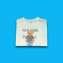 Polo Bear Ralph Lauren New York classic fit t-shirt white men’s medium 