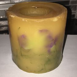Floral Scented Decorative Pillar Candle