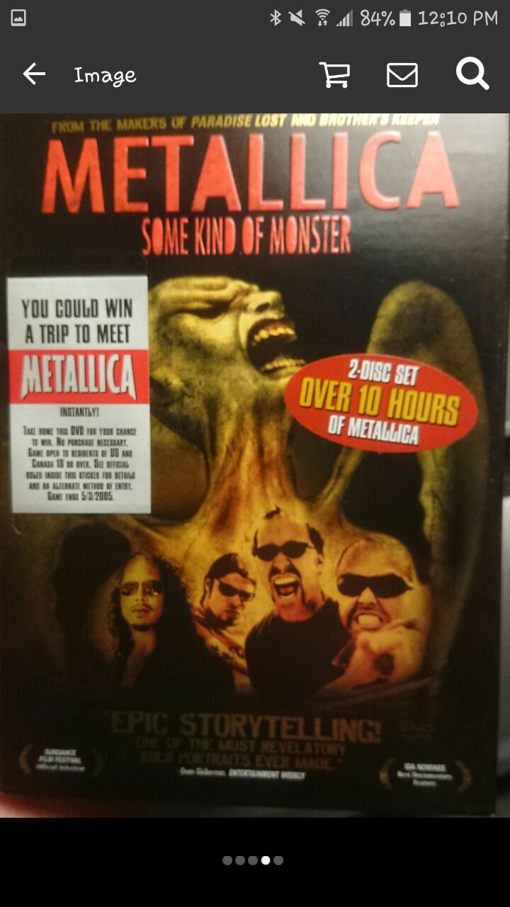 Metallica Some Kind Of Monster Dvd