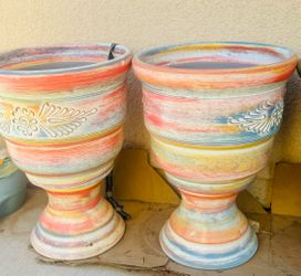 2x95  New Mexican Clay Planters Or $45 Each 