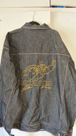 Size 5X new Black denim jacket,Platinum Fuyu brand