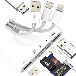 USB C Lightning USB HUB (6in1)