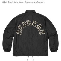 Supreme Old English Arc Coaches jacket