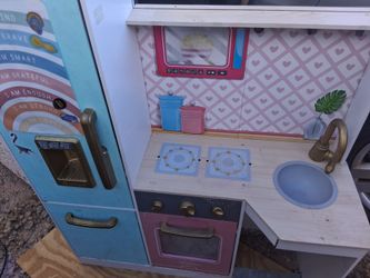 Tea time wooden play kitchen