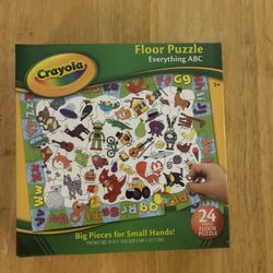 Crayola BIG PIECE KIDS Floor Jigsaw Puzzle Everything ABC 24 Pieces New Sealed