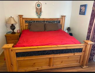 King Size Bed - Night Stand - Dresser (All Wood)
