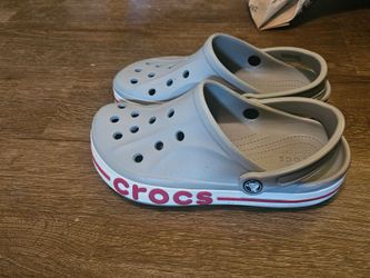 Crocs Bayaband Clogs Gray Red