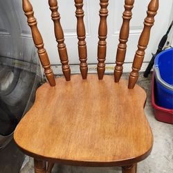 Vintage maple dining room chair