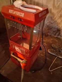 Red Countertop Popcorn Machine
