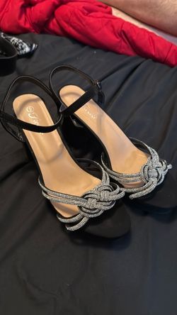 Black Sparkly Heels