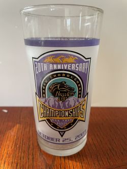 1 2003 Breeders Cup Mint Julep Glass 20th Anniversary 