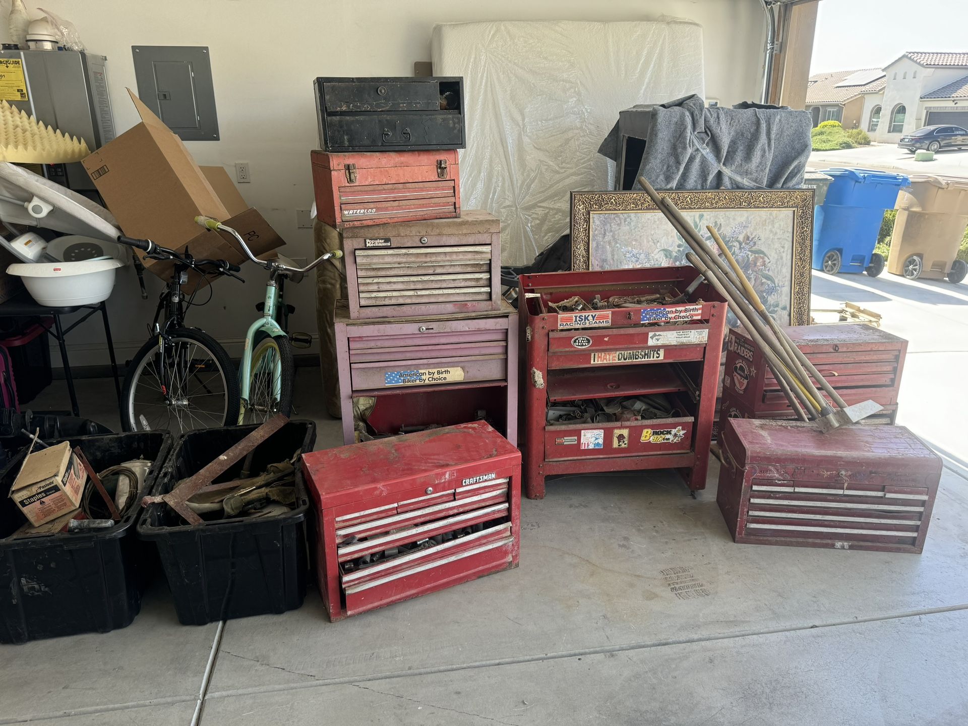 6 Tool Boxes Full Of Random Tools