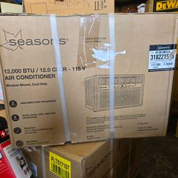 Seasons 12,000 BTU 115 V Window  Air Conditioner Cools 550 Sq. Ft. #144543