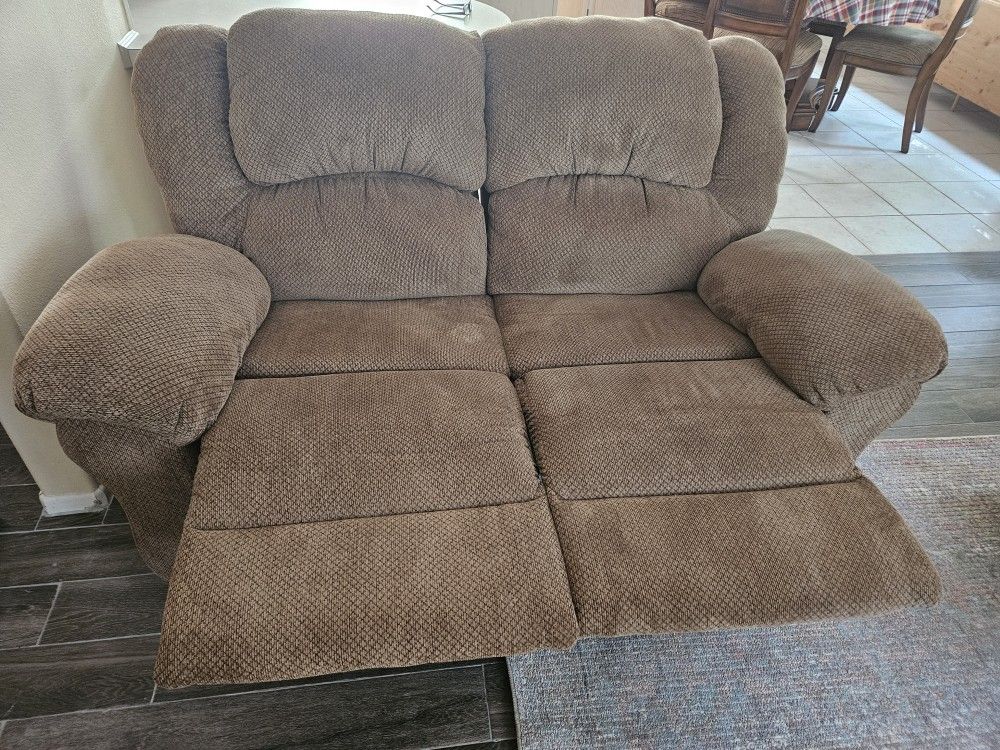 Cloth Loveseat Recliner