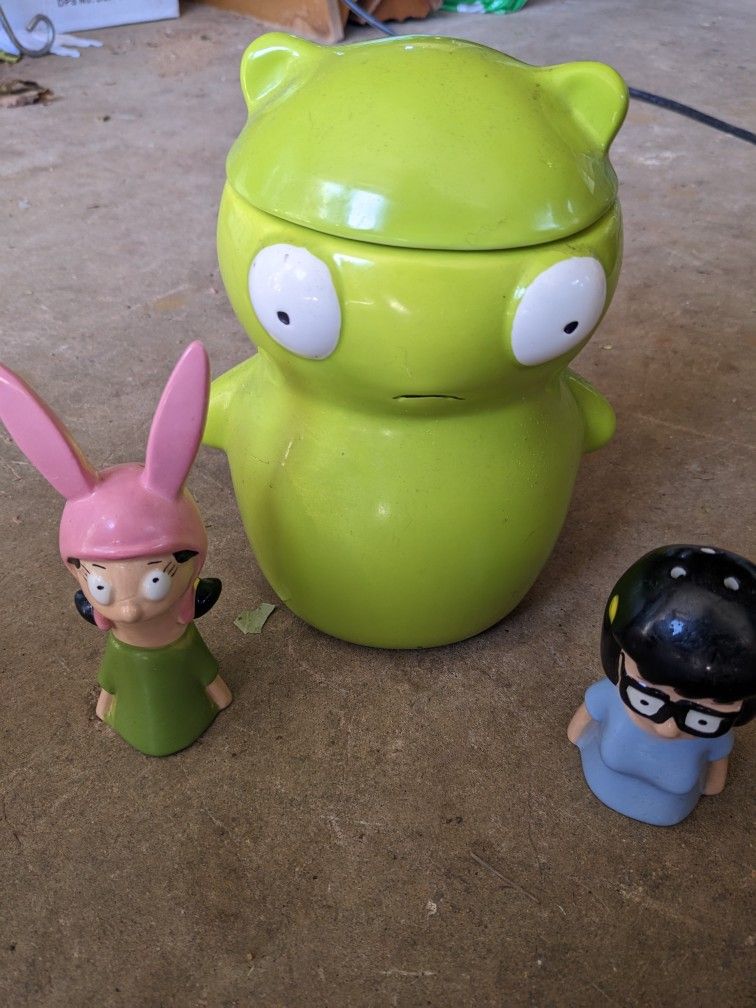 Bob's Burgers Cookie Jar, Salt & Pepper Shakers