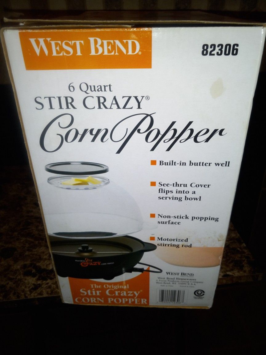 West Bend Stir Crazy Corn Popper