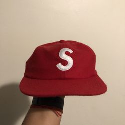 Supreme S logo camp hat