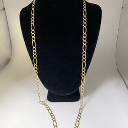 14k Gold Figaro Chain 17.6 Grams 24”