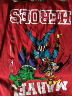 NEW Marvel Heroes Long Sleeve T- Shirt