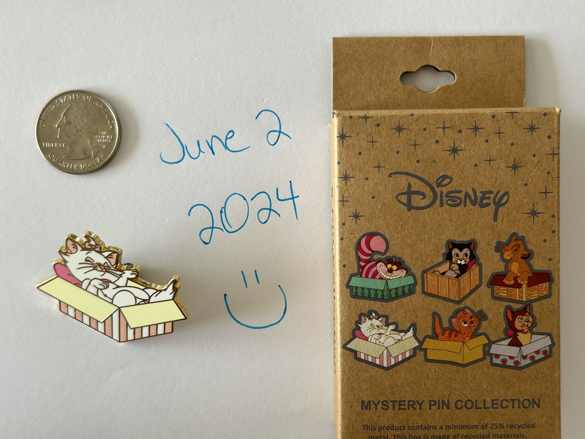 Disney blind box pin Aristocats Marie In Box