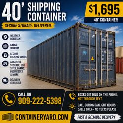 40’ Shipping Container - $1,695