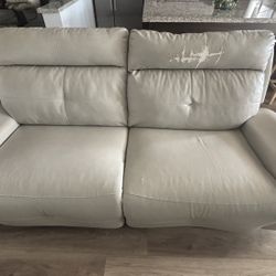 2 Piece Beige Recliners